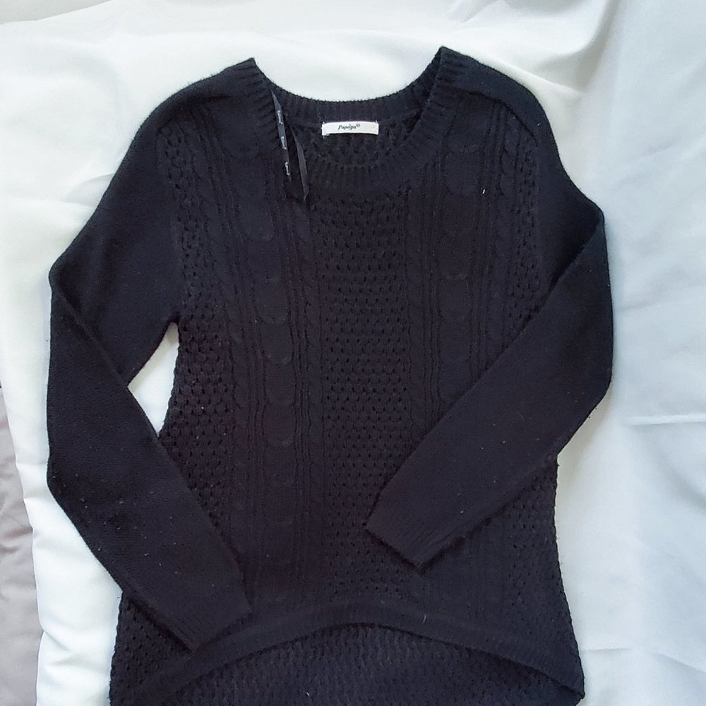 Papaya black knit sweater